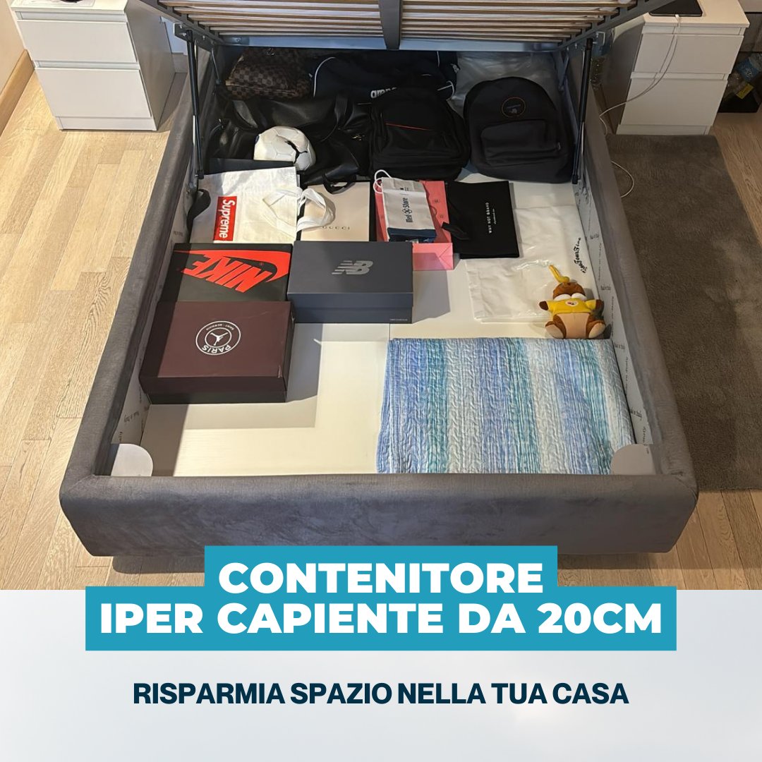 Letto Contenitore e Materasso in Regalo